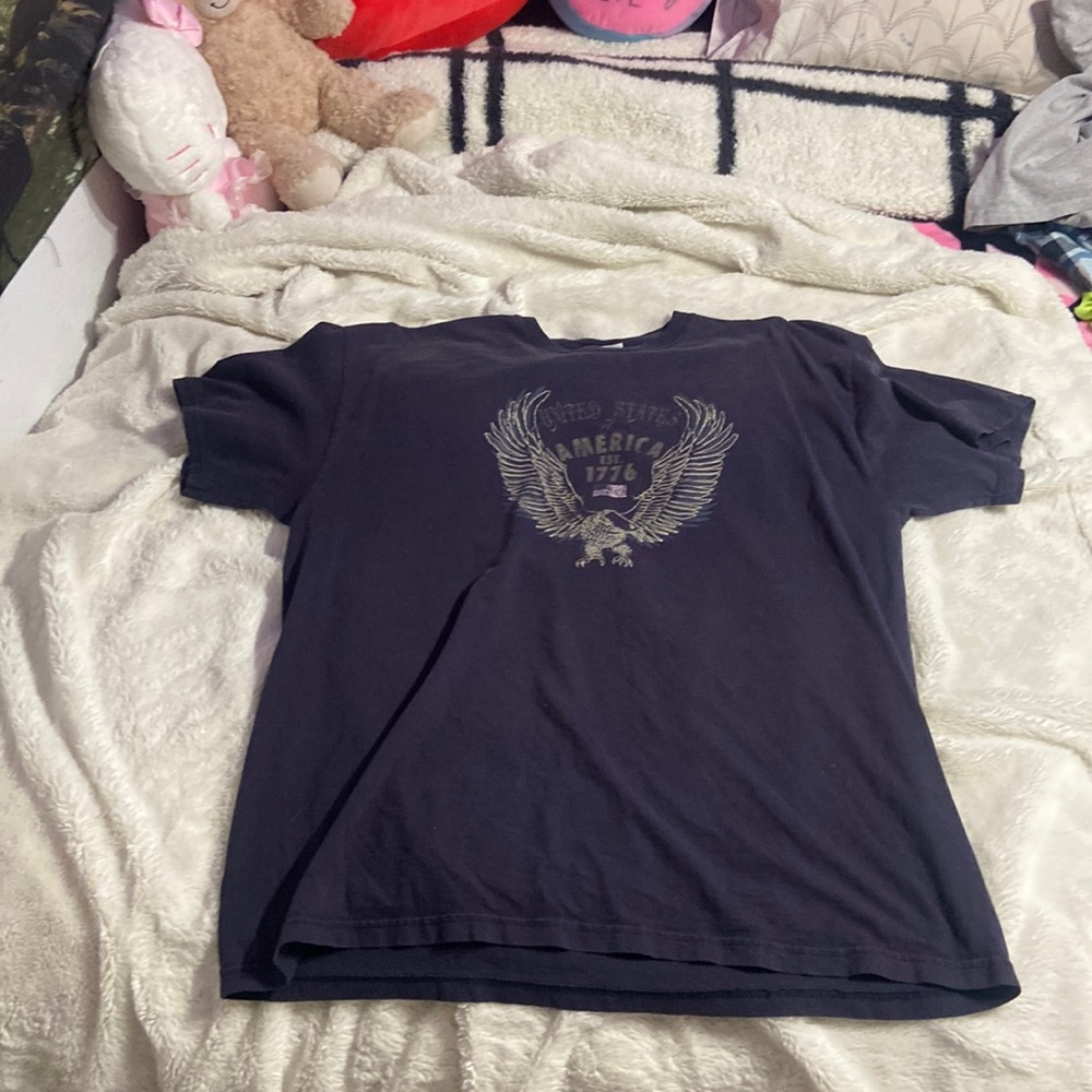 Adult XL navy blue USA Tshirt